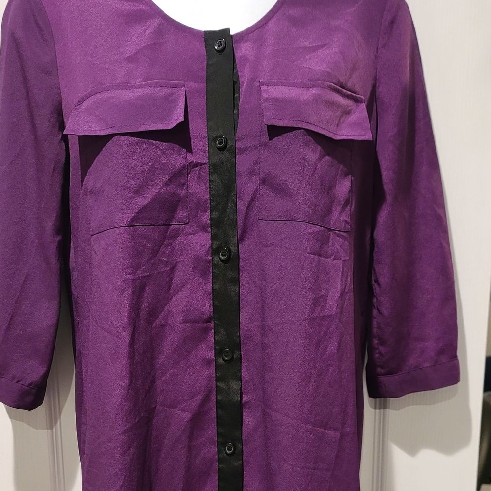 Moda International Purple Shirt Dress